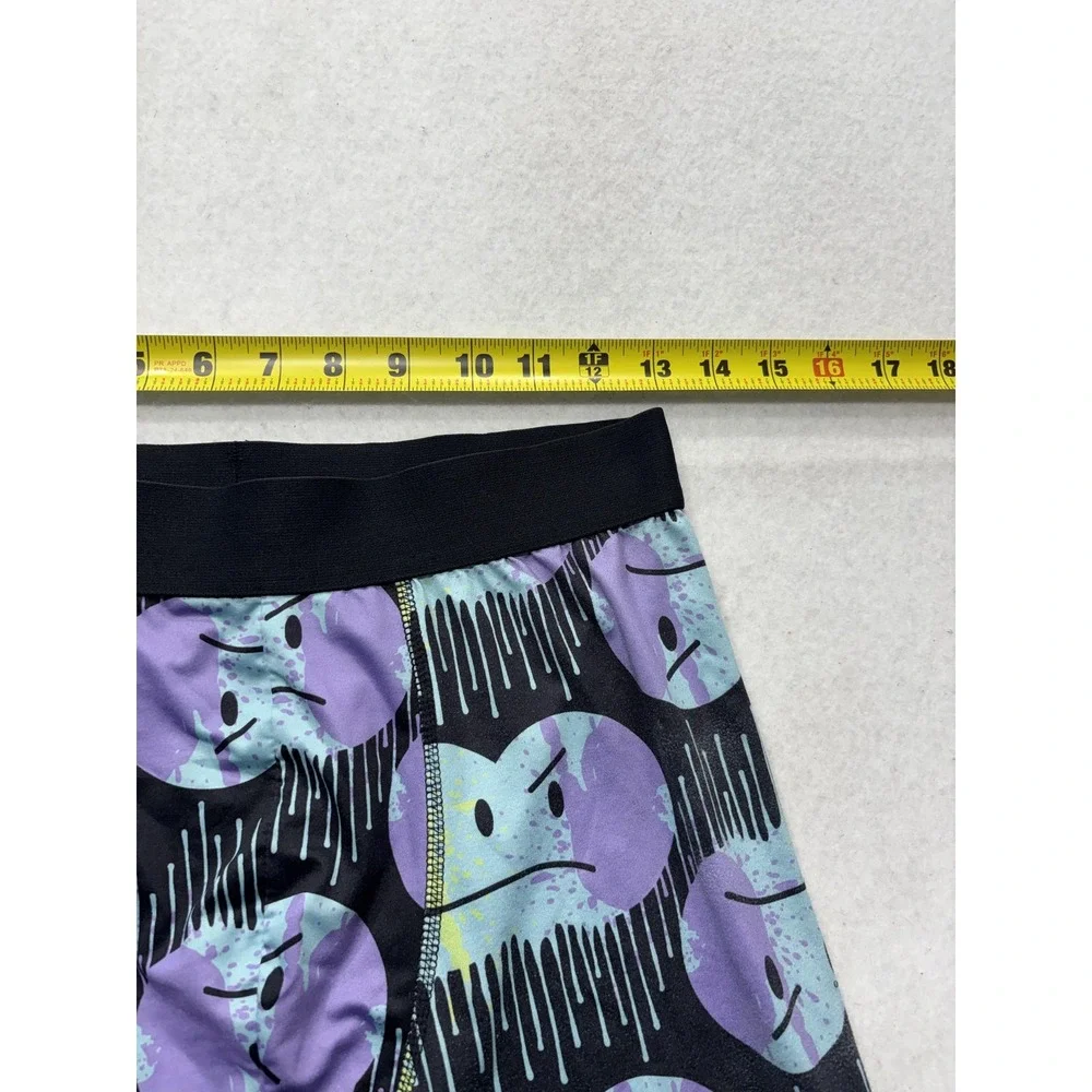 Rue21 Boxer Briefs Mens Medium Multicolor Drip Smiley Face Graphic Print Stretch